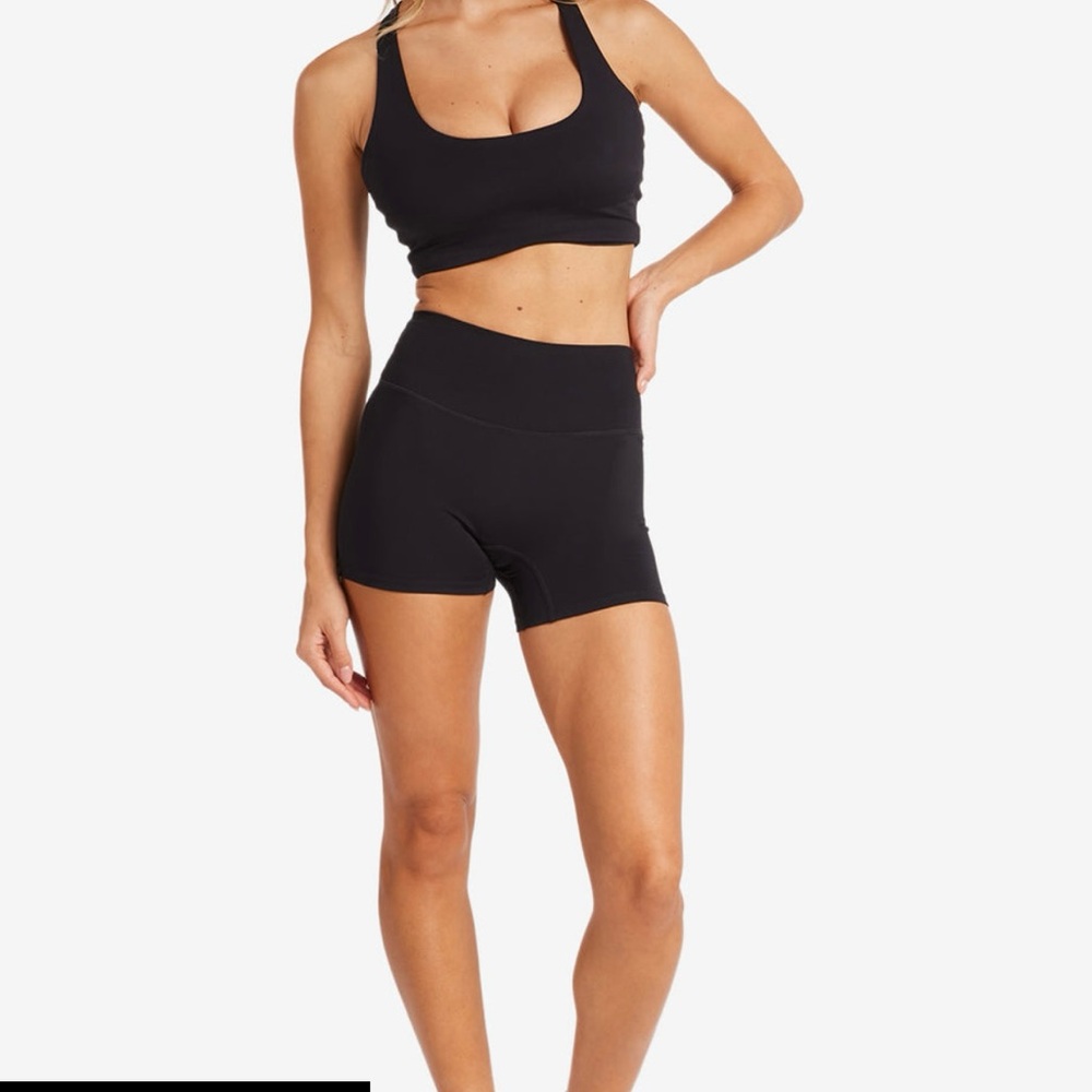 CSB Serenity High-Waisted Shorts - Black and White size small